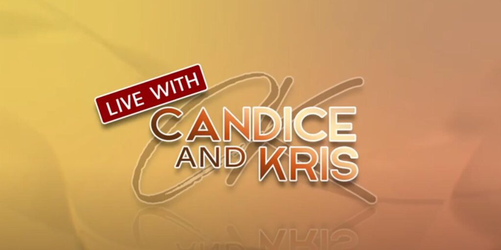 Vel Johnson on the "Live with Kris and Candice" TV Talk Show